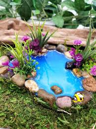 Miniature Pond Fairy Garden Accessory