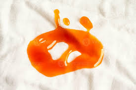 dirty tomato sauce stain or ketchup on