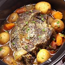 slow cooker beef roast with potatoes