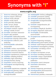 100 Synonyms That Start with I, Synonyms with I – EngDic
