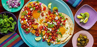 fried eggs breakfast taco recipe with