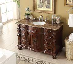 Our assortment of granite vanity tops and cultured marble vanity tops has a way of pulling your bathroom remodel together effortlessly. Adelina 50 Inch Antique Bathroom Vanity Brown Finish Brown Marble Countertop