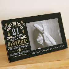 personalised 21st birthday frame with
