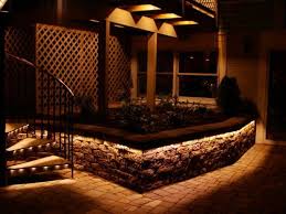 Tube Lighting On Wall And Stairs Ny Plantings Garden Design Landscape Lighting Contractor A Diy Outdoor Lighting Led Outdoor Lighting Garden Lighting Fixtures