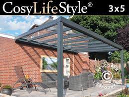 patio cover expert w glass roof 3x5 m