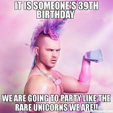 Funny 39th Birthday Memes