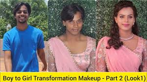boy to transformation makeup part