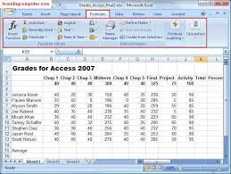 Microsoft Excel 2007 Formulas Tab