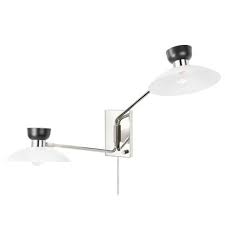 Two Light Wall Sconce Plug In