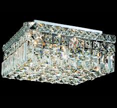 small crystal flush mount ceiling light