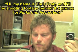 Chris pratt's hilarious impromptu line during parks and rec shooting. Chris Pratt Predicted His Role In Jurassic World Before The Movie Even Existed