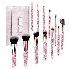 bling makeup brushes professional face