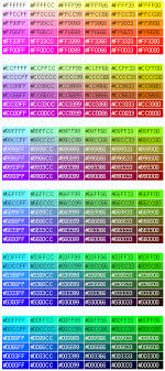 Colors On The Web Colors On The Web Websafe Colors