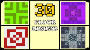 minecraft 30 floor design ideas
