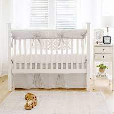 neutral crib bedding ecru stripe