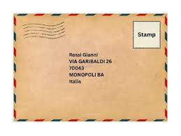 how to send a letter to italy e snail