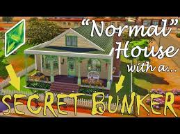 Normal House W Secret Bunker Sims 4