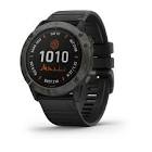 fenix 6X Pro Solar 51mm Multisport GPS Watch with Heart Rate Monitor - Titanium/Black Garmin