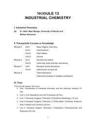 industrial chemistry