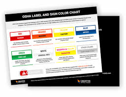 Get A Free Osha Label And Sign Color Chart