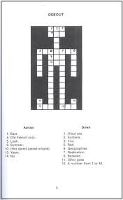 Solve unlimited crossword puzzles for free. Easy French Crossword Puzzles National Textbook Company 9780844213309