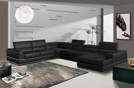 italian leather u shaped sectional sofa