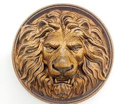 onlay furniture lion wall ornament