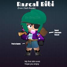 Enjoy new brawl stars animation about bibi's new skin (idea from me). New Bibi Skin Idea Rascal Bibi Brawlstars