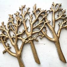 Vintage Syroco Gold Trees Wall Art Home
