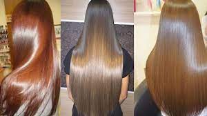 straight silky and smooth hair