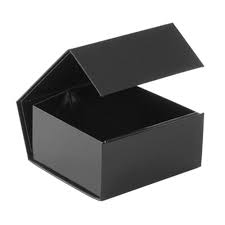 black gloss magnetic lid gift box