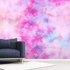 Pink Cloud Tie Dye Wall Mural