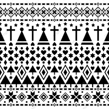 Ethnic Seamles Pattern Vector Aztec Bohemian Inca Navajo