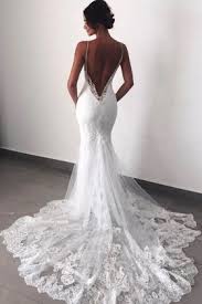 See more ideas about wedding dresses, dresses, bridal gowns. Ivory Lace V Neck Open Back Mermaid Beach Wedding Dress Vq