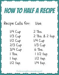 How To Half A Recipe Embracing Homemaking