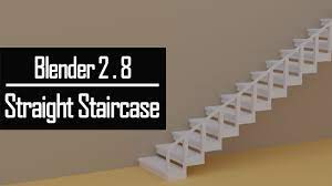 Straight Stairs - Quick Model Tutorial - Blender 2.8 - YouTube