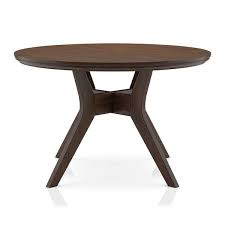 Furniture Of America Paularino 48 In Round Walnut Wood Dining Table Seats 4 Brown