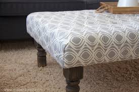 How To Make A Diy Tufted Fabric Ottoman