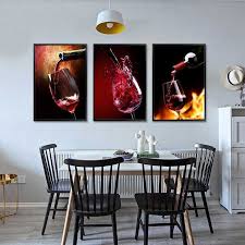 red wine glass oil painting prints