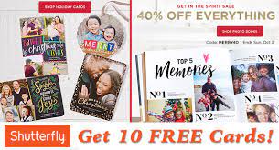 Get a free shipping upgrade. Shutterfly Get 10 Free Cards Extra 40 Off Sitewide Thru 10 2 Totallytarget Com