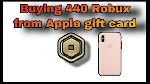 ing 440 robux from apple gift card
