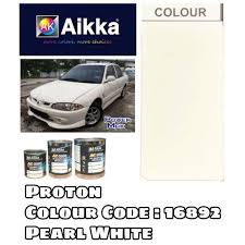 Aikka Proton Wira 16892 Pearl White 2k