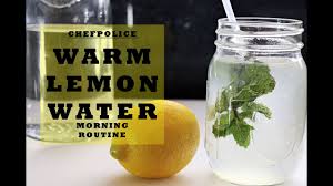 how to make lukewarm lemon water for