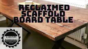 how to build a scaffold board table