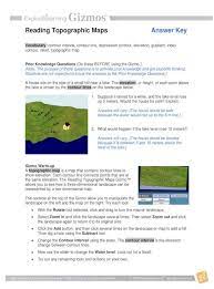 Read online topographic maps gizmo answers. Reading Topographic Maps Answer Key Edl The Same Elevation The Reading Topographic Maps Gizmo Pdf Document