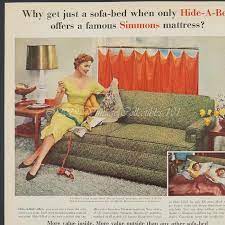 1954 simmons hide a bed sleep sofa home