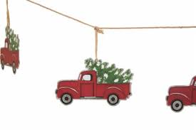 10% coupon applied at checkout. Glitzhome Metal Truck Garland Christmas Decor Red 70 87 In Food 4 Less