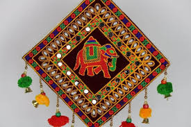 Bohemian Embroidered Elephant Wall Art