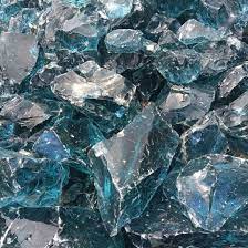 Blue Glass Stone Rocks
