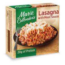 Didnt realize i picked up penne pasta instead of ziti at the store. Marie Callender S Frozen Meal Classic Lasagna With Meat Sauce 10 5 Ounce Walmart Com Walmart Com